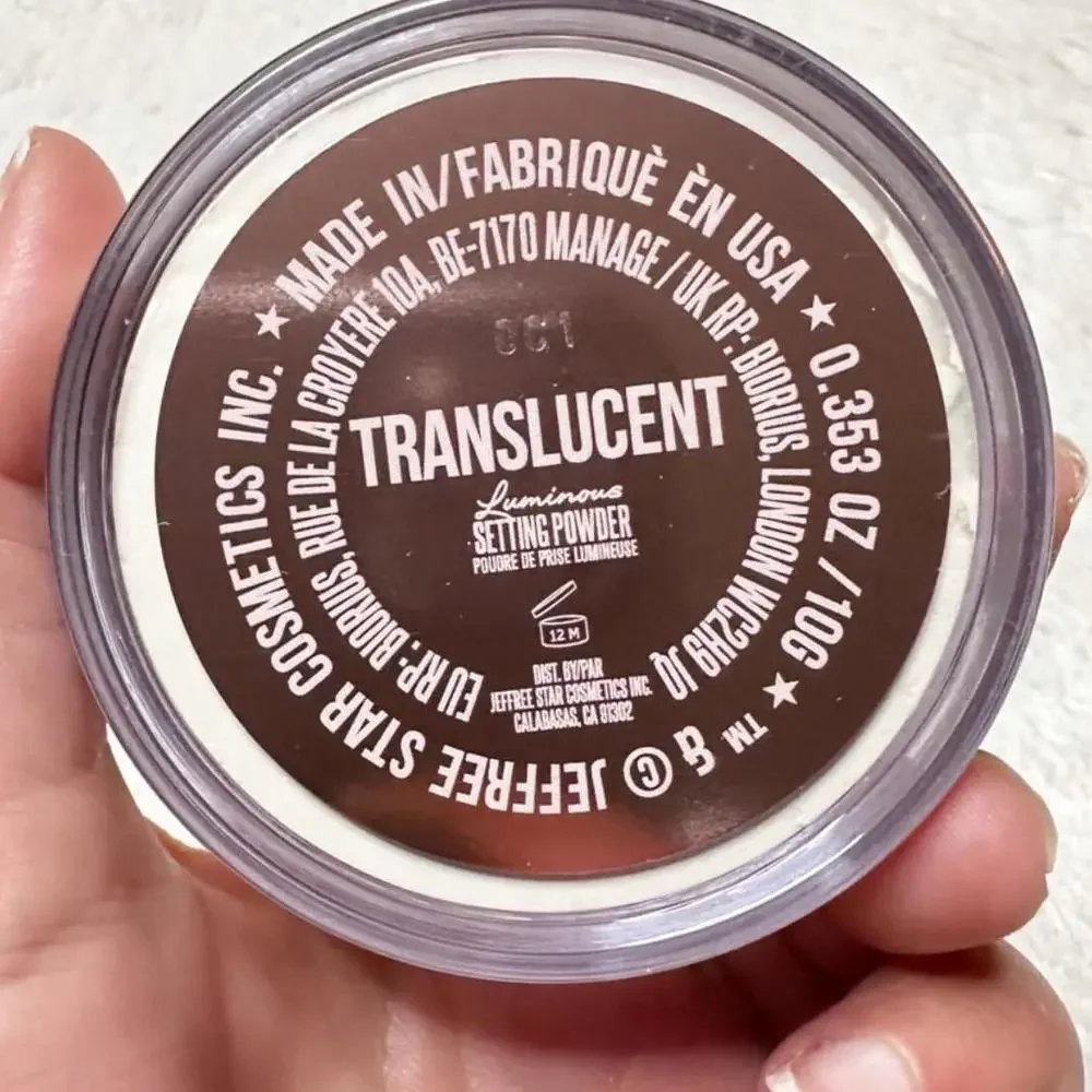 NIB Jeffree Star Magic Star Luminous Setting Powder Translucent Full Size 10g